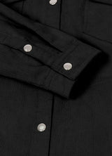 Women's Boyfriend Fit Flannel-Lined Long-Sleeve Corduroy Shirt Jacket