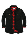 Women's Oversized Fit Flannel-Lined Long-Sleeve Corduroy Shirt Jacket