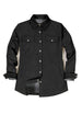 Women's Boyfriend Fit Flannel-Lined Long-Sleeve Corduroy Shirt Jacket