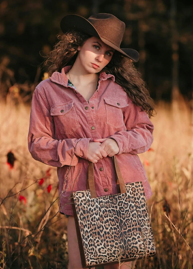 Langarm-Hemdjacke aus Cord im Boyfriend-Fit mit Flanellfutter für Damen 