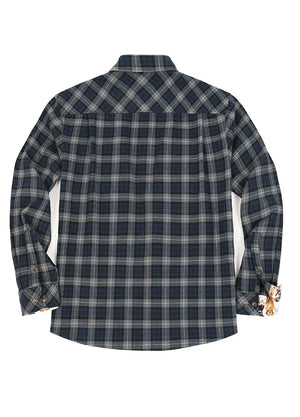 Men's Wildlife Adventure Flannel Plaid Shirt