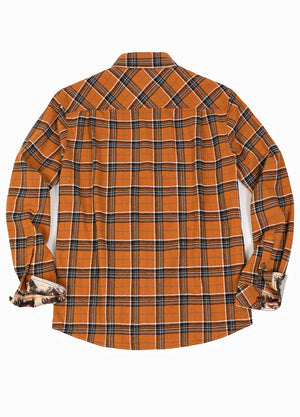 Men's Wildlife Adventure Flannel Plaid Shirt