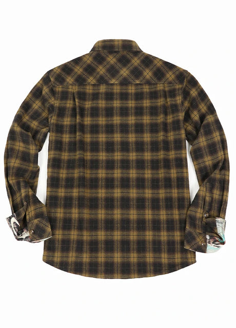 Men's Wildlife Adventure Flannel Plaid Shirt