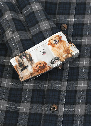 Men's Wildlife Adventure Flannel Plaid Shirt