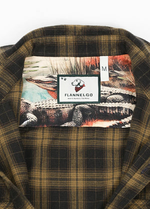 Men's Wildlife Adventure Flannel Plaid Shirt