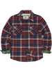 Men's Wildlife Adventure Flannel Plaid Shirt