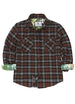 Men's Wildlife Adventure Flannel Plaid Shirt