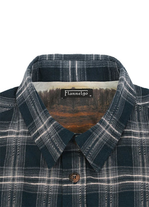 Men's Wildlife Adventure Flannel Plaid Shirt