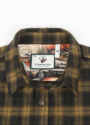 Men's Wildlife Adventure Flannel Plaid Shirt