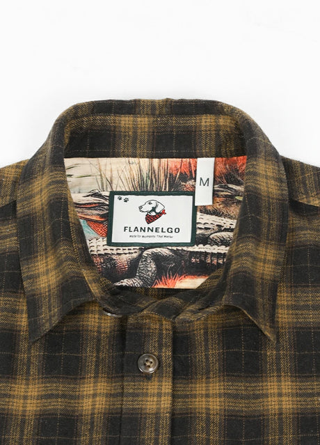 Men's Wildlife Adventure Flannel Plaid Shirt