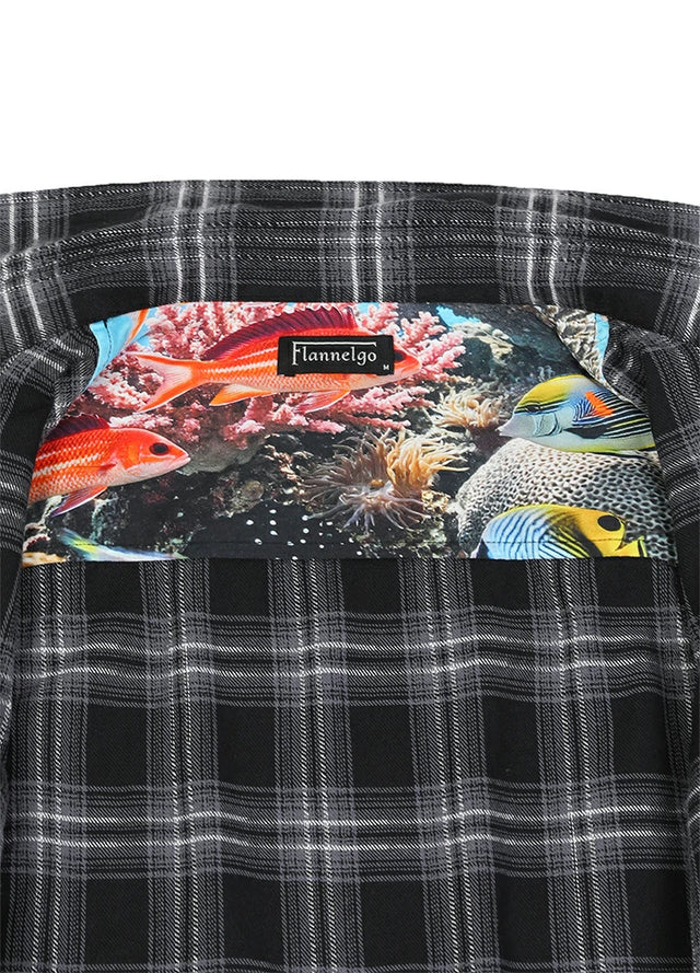 Men's Wildlife Adventure Flannel Plaid Shirt