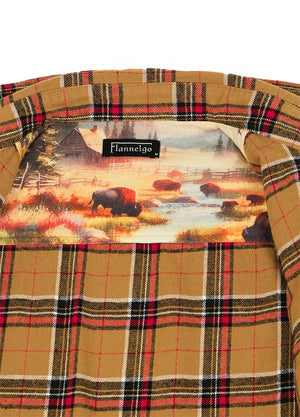 Men's Wildlife Adventure Flannel Plaid Shirt