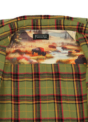 Men's Wildlife Adventure Flannel Plaid Shirt