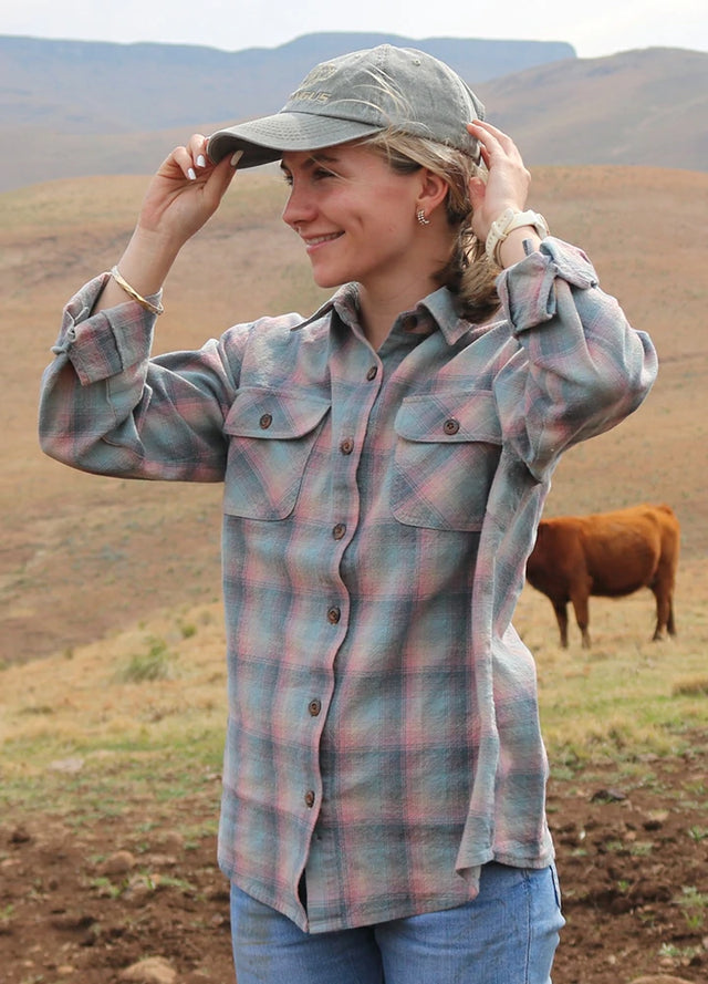 Women's Wildlife Adventure Flannel Plaid Shirt