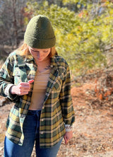 Women's Wildlife Adventure Flannel Plaid Shirt