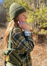 Women's Wildlife Adventure Flannel Plaid Shirt