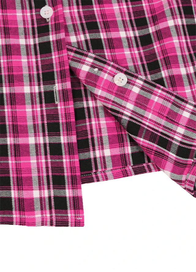 Women's Wildlife Adventure Flannel Plaid Shirt