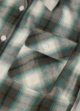 Women's Wildlife Adventure Flannel Plaid Shirt