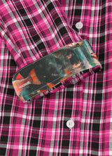 Women's Wildlife Adventure Flannel Plaid Shirt