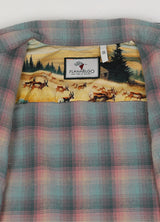 Women's Wildlife Adventure Flannel Plaid Shirt