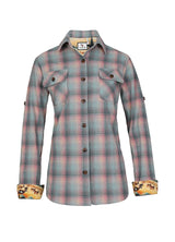 Women's Wildlife Adventure Flannel Plaid Shirt