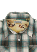 Women's Wildlife Adventure Flannel Plaid Shirt