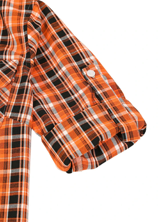 Women's Wildlife Adventure Flannel Plaid Shirt