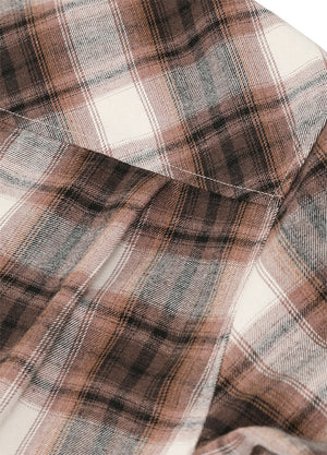 Women's Wildlife Adventure Flannel Plaid Hooded Shirt