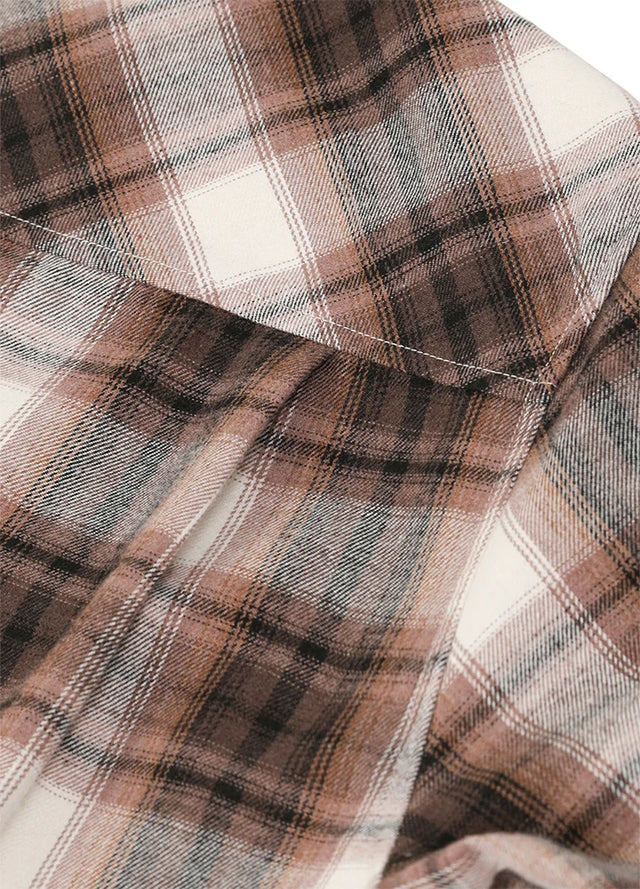 Women's Wildlife Adventure Flannel Plaid Hooded Shirt