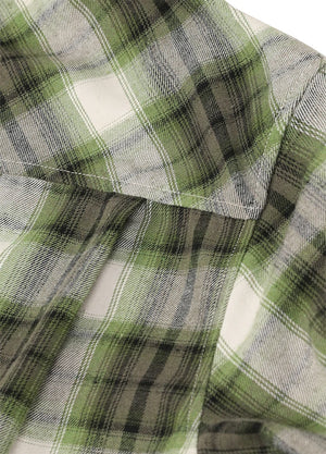 Women's Wildlife Adventure Flannel Plaid Hooded Shirt