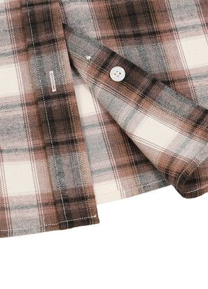Women's Wildlife Adventure Flannel Plaid Hooded Shirt