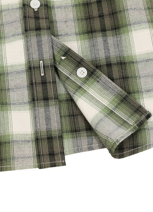Women's Wildlife Adventure Flannel Plaid Hooded Shirt