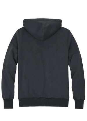 Women's Zip-Up Reversible Plaid Hooded Sweatshirt