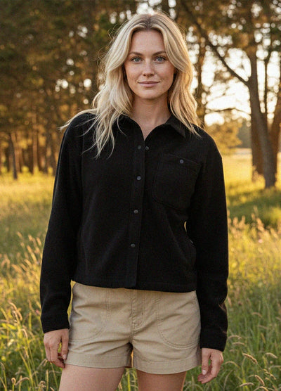 Women's Nature Ready Cropped Fleece Shirt Jacket