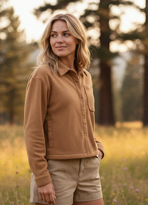 Women's Nature Ready Cropped Fleece Shirt Jacket
