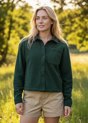 Women's Nature Ready Cropped Fleece Shirt Jacket