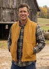 Men's Arctic Quilt Lined Washed Rugged Duck Canvas Vest
