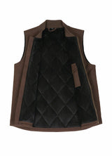 Men's Arctic Quilted Lined Washed Rugged Duck Canvas Work Vest,Zip Up
