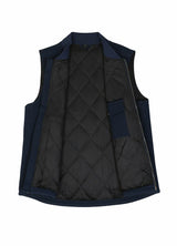 Men's Arctic Quilted Lined Washed Rugged Duck Canvas Work Vest,Zip Up