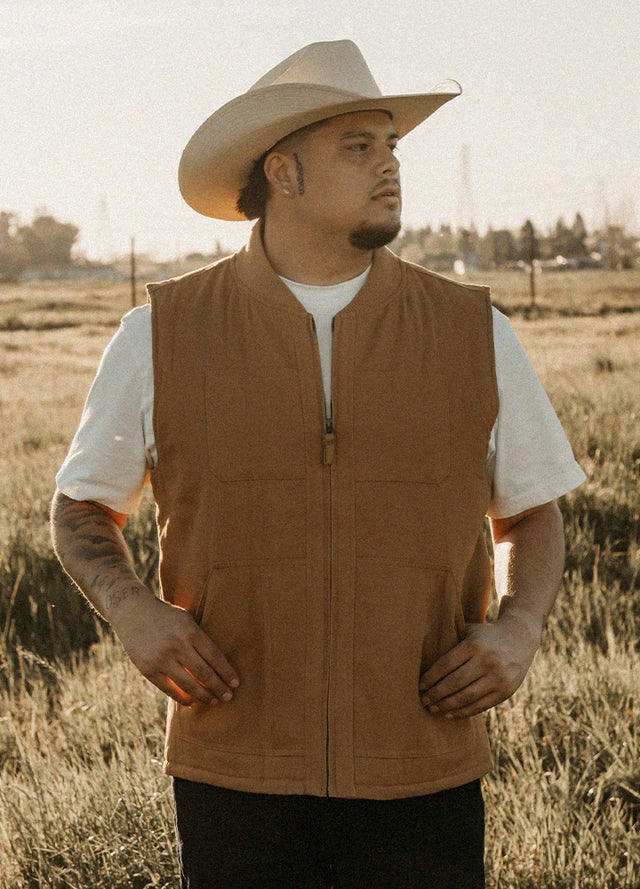 Men's Soft Washed Outdoor Vest, Quilted Lined