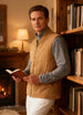 Men's Work Utility Canvas Vest, Sherpa Lined