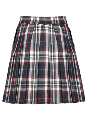 Women's Nocturne High-Waisted Plaid Pleated Mini Skirt