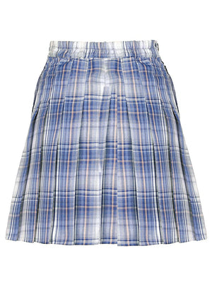 Women's Somnia High-Waisted Plaid Pleated Mini Skirt