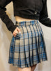 Women's Somnia High-Waisted Plaid Pleated Mini Skirt