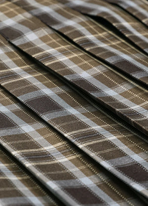 Women's Nocturne High-Waisted Plaid Pleated Mini Skirt