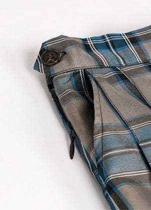 Women's Somnia High-Waisted Plaid Pleated Mini Skirt