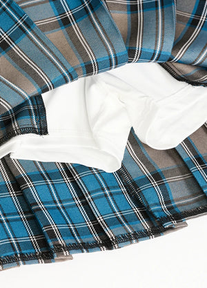 Women's Somnia High-Waisted Plaid Pleated Mini Skirt