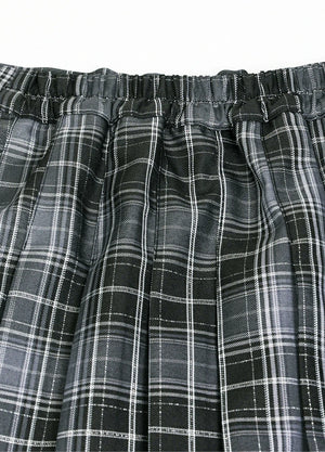 Women's Nocturne High-Waisted Plaid Pleated Mini Skirt