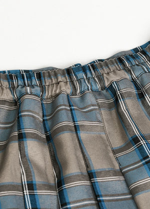 Women's Somnia High-Waisted Plaid Pleated Mini Skirt