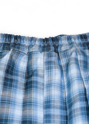 Women's Somnia High-Waisted Plaid Pleated Mini Skirt